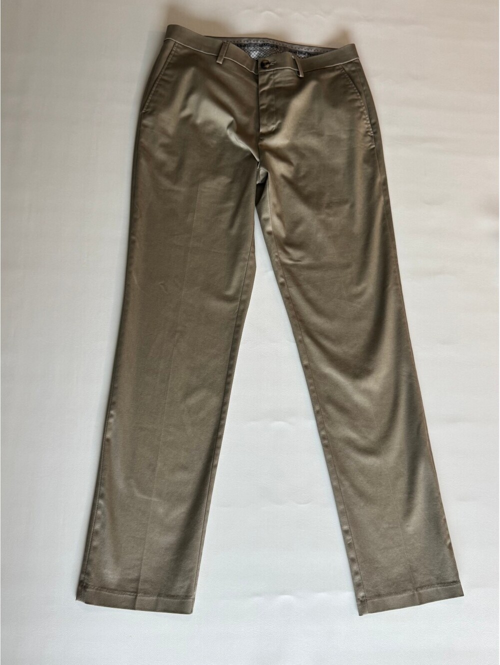 Haggar Iron Free Premium Khaki Pants - Classic Fit, Tan, Size 33 Waist